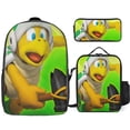 thumbnail image 1 of Pixel Plumber Adventure Game Backpack Study Sensei System Disciplined Bookbag with Zen Lunch Organizer, 1 of 5