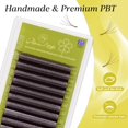 thumbnail image 3 of Extensiones de pestañas GLAMLASH 5D W con abanicos premontados color marrón, 3 of 8