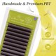thumbnail image 3 of Extensiones de pestañas GLAMLASH 5D W con abanicos premontados color marrón, 3 of 8