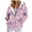 Pink, variant on Kaprioy Womens Zip Up Oversized Hoodie Fall Fashion Clothing Trendy Numerous Butterfly Graphic Clothes Y2K Essentials Hoodie Pink, L