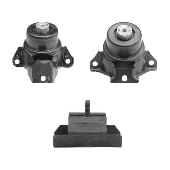 Engine Mount and Transmission Mount Kit - 3 Piece - Compatible with 2015 - 2020 Chevy Suburban RWD 2016 2017 2018 2019