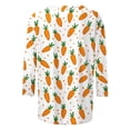 thumbnail image 3 of Xuyuer Easter Womens Tops Dressy Casual Blouses Spring Fashion 2026 Round Neck 3/4 Length Sleeve Business Trendy Tunics Top Shirts, 3 of 5