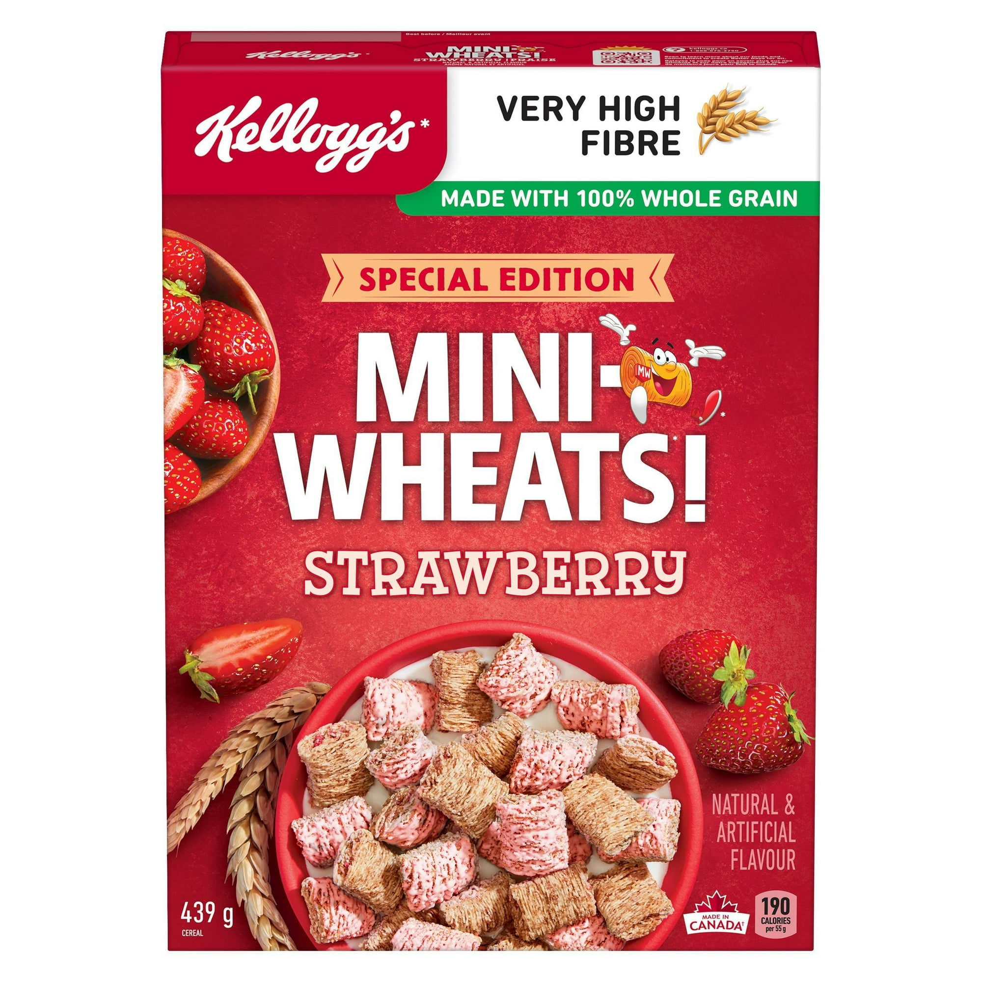 Mini-Wheats* Strawberry Flavour Cereal 439 g