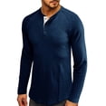 thumbnail image 1 of Dpityserensio T-shirt Ample à Manches Longues pour Homme Col Rond T-shirt Uni, 1 of 4