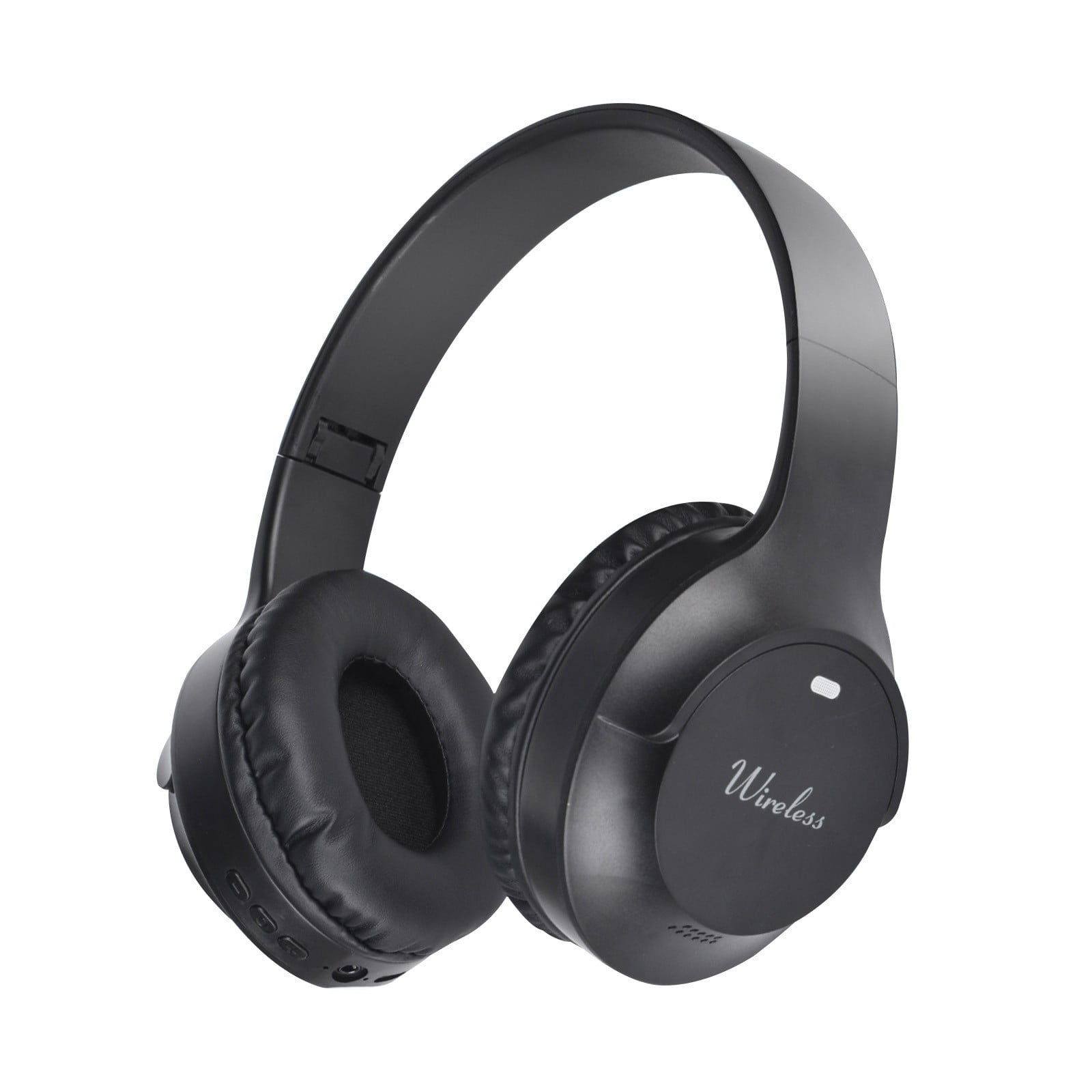 Wireless Headset with AI Noise Cancelling Microphone Bluetooth Headset - Bluetooth V5.2 Headphones with USB Dongle, Charging Base & Mic Mute for Computer/Laptop/PC/iPhone/Android/Cell Phones(Black)