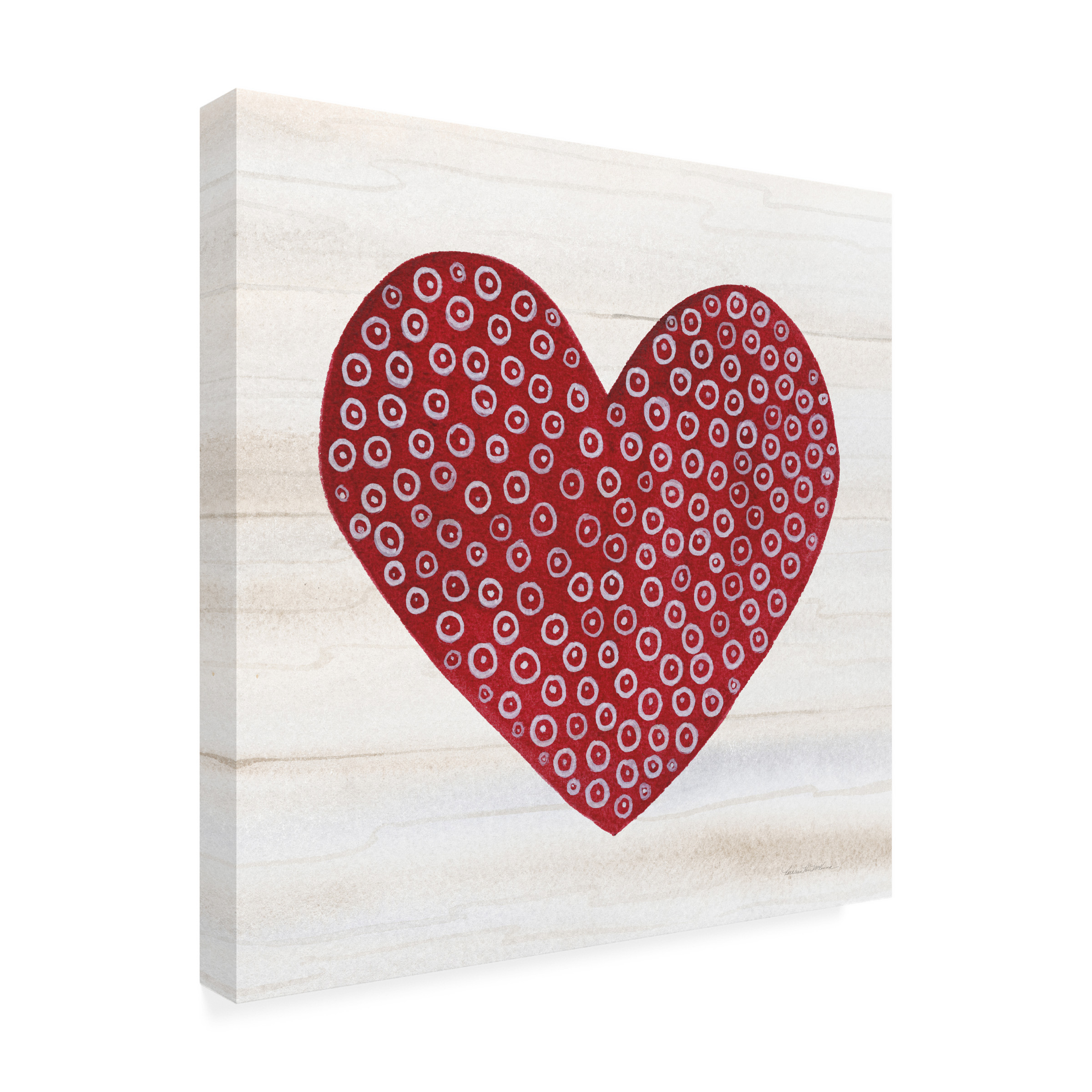 Trademark Fine Art 'Rustic Valentine Heart III' Canvas Art by Kathleen Parr McKenna