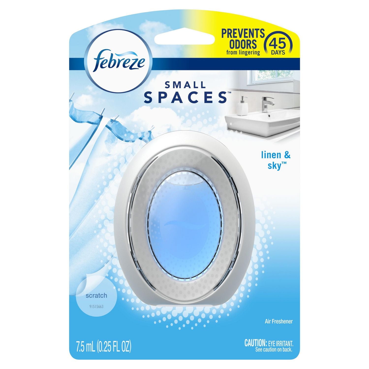 Febreze Odor-Eliminating SMALL SPACES Air Freshener, Linen & Sky