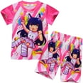 thumbnail image 3 of 2023 Anime Game Aphmau Clothing Kids Girls Short Sleeve Loungewear Set 91131, 3 of 3
