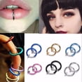 thumbnail image 2 of A/10 Fake Piercing Clip-on Jewelry Steel That Fits Every Where (A/10) (Blue), 2 of 3
