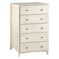 thumbnail image 1 of Shaker Style 5 Drawer Chest - Weathered White Finish, 1 of 1