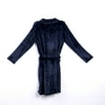 thumbnail image 4 of Men's Warm Super Soft Flannel Coral Fleece Long Bath Robe Nightwear, 4 of 6