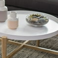 Belham Living Lincoln 2Tone Tray Top Coffee Table White
