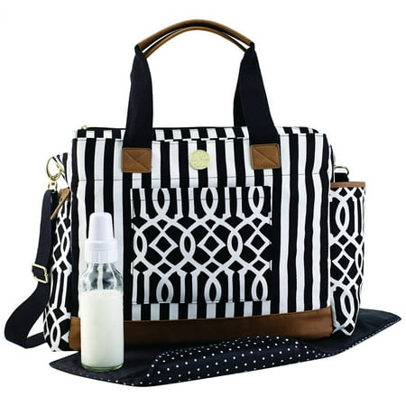 Baby Diaper Bag Large Black Shower Present Free Shipping One Size
