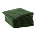 thumbnail image 5 of Solid Hunter Green Windowpane Cotton Terry Dishcloth (Set of 6) 12x12, 5 of 5