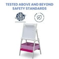thumbnail image 3 of Delta Children Classic Kids Whiteboard/Dry Erase Easel with Storage, Bianca White, 3 of 10