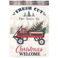 thumbnail image 1 of Dicksons Inc Wagon Fresh Cut Trees Bandera Poly, 1 of 1
