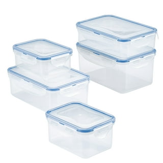 Sure Fresh Round Plastic Storage Bowls with Clip-Lock Lids, 51 oz.