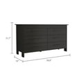 thumbnail image 5 of JERFIT Modern 6-Drawer Dresser with Metal Pulls, Rectangle Storage Chest for Bedroom, Black Wengue Finish, 5 of 7