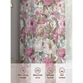 thumbnail image 6 of Light Pink Spring Floral Sheer Curtains 96 Inch Length 2 Panels Set, Vintage Summer Botanical Voile Window Treatment Semi Sheer Long Curtains Drapes for Bedroom/Living Room/Kitchen 52"x96"x2, 6 of 7