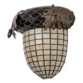 thumbnail image 3 of Meyda Tiffany 141435 Greenbriar Oak 13" Tall Wall Sconce - Copper, 3 of 4