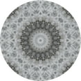 thumbnail image 1 of Ahgly Company Indoor Round Patterned Ash Gray Novelty Area Rugs, 8' Round, 1 of 6