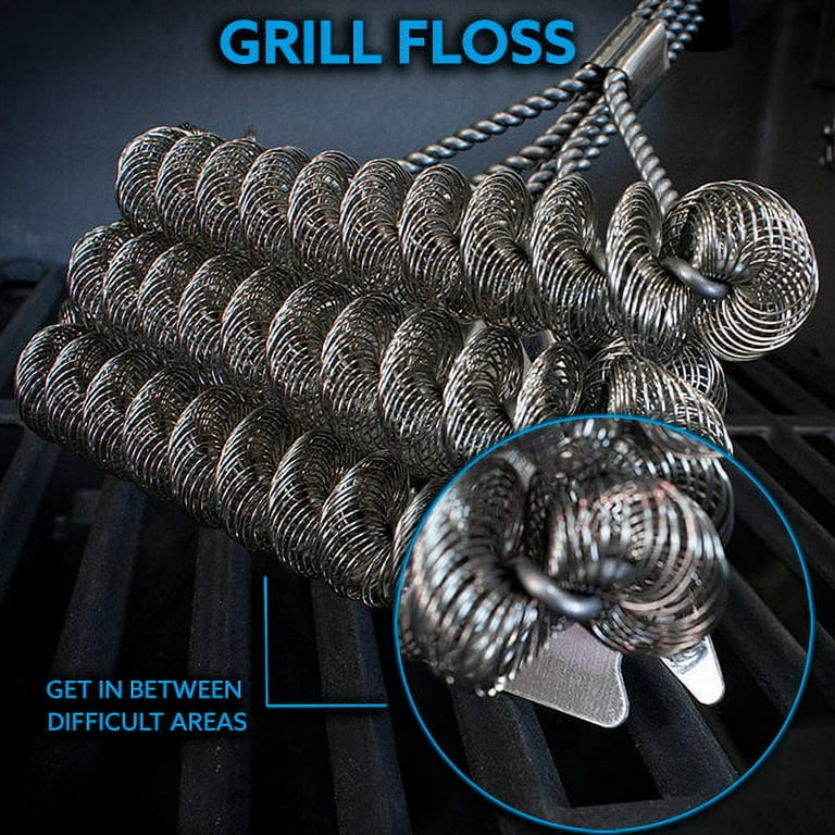 KONA Safe/Clean Bristle-Free Grill Brush WITH Speed/Scrape Scraper