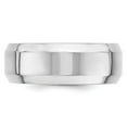 thumbnail image 2 of Auriga Fine Jewelry 14K White Gold 8mm Beveled Edge Men's Wedding Band Size 8.5, 2 of 6