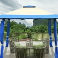 thumbnail image 4 of Costway 13'x13' Gazebo Canopy Shelter Awning Tent Patio Garden Outdoor Companion Blue, 4 of 10