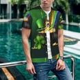 thumbnail image 6 of KLL St. Patrick's Day4 for Men's Baseball Shirts,Short Sleeve Casual Shirts Button Down Shirt for Men Beach Summer Wedding Shirt-4X-Large, 6 of 7