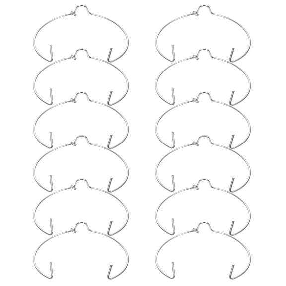 MUSEYA 12Pcs Spring Holder Clips Manganese Steel Silver For Commercial Use