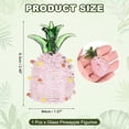 thumbnail image 2 of Figurita de Piña de Cristal Uxcell, 1.6" Adorno de Fruta de Vidrio Artificial, Pisapapeles de Cristal Mini, Adornos Coleccionables de Vidrio para Decoración de Centro de Hogar y Oficina, Rosa Verde, 2 of 7