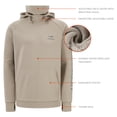 thumbnail image 5 of BASSDASH Men’s Fishing Fleece Hoodie with Neck Gaiter Water Resistant Performance Hunting Sweatshirt FS18M, 5 of 8