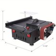 thumbnail image 4 of 7 Gear Adjustable Mini Table Saw with Belt Sander 4 Blades 10 Sanding Belts 0-90° Angle Portable Precision Cutting Tool for Wood PCB Acrylic Plastic DIY Woodworking Crafts, 4 of 10