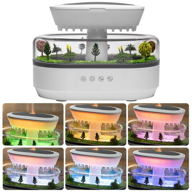 Difusor Aire Humidificador Niebla Fría Micro Paisaje Con 7 Noches para La Oficina en El Del