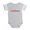 Heather Gray, variant on CafePress - Indiana Rbw Txt - Cute Infant Baby Football Bodysuit