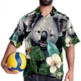 thumbnail image 4 of Koala Men's Casual Short Sleeve Button Down Shirts - Printed Summer Beach Tops for Men and Women, 4 of 6