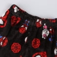 thumbnail image 6 of Spider Hero Halloween Pants Women's Fleece Pajama Pants Warm Winter Flannel Lounge Bottoms Cartoon Spider Hero Graphic Sleepwear Cozy Soft Thermal PJ Trousers with Pockets Relaxed Fit, Black, L, 6 of 9