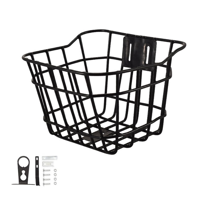Cesta de bicicleta para niños Colamx con decoración frontal 15cmx9.5cmx23cm