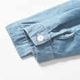 thumbnail image 3 of Splozh Kids Denim Jacket Long Sleeve Boys Long Sleeved Jacket Fashionable and Thin Denim Long Sleeved Casual Jacket Blue,3-4 Years, 3 of 7
