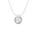 thumbnail image 2 of Delight Jewelry Silvertone 2-D Open Angel Fish Laugh Ring Charm Necklace, 18", 2 of 4