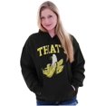 thumbnail image 3 of Funny Fruit Pun That's Bananas Unisex Plus Fleece Graphic Hoodie Brisco Brands 3X, 3 of 6