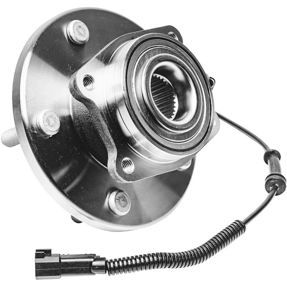 Detroit Axle - Front Wheel Bearing Hub for Dodge Grand Caravan Chrysler Town & Country Volkswagen Routan Ram C/V, Replacement Wheel Bearing & Hub Assembly