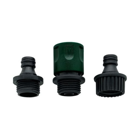 Orbit Plastic Garden Hose Faucet Quick Connect Set - Fast Release Hoses -