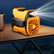 thumbnail image 4 of Portable Waist Fan 6000mah Neck Fan with 100 Speeds Adjustment, Max 20H Working Time with LED Flashlight, Cooling for Outdoor Jobsite, 4 of 5