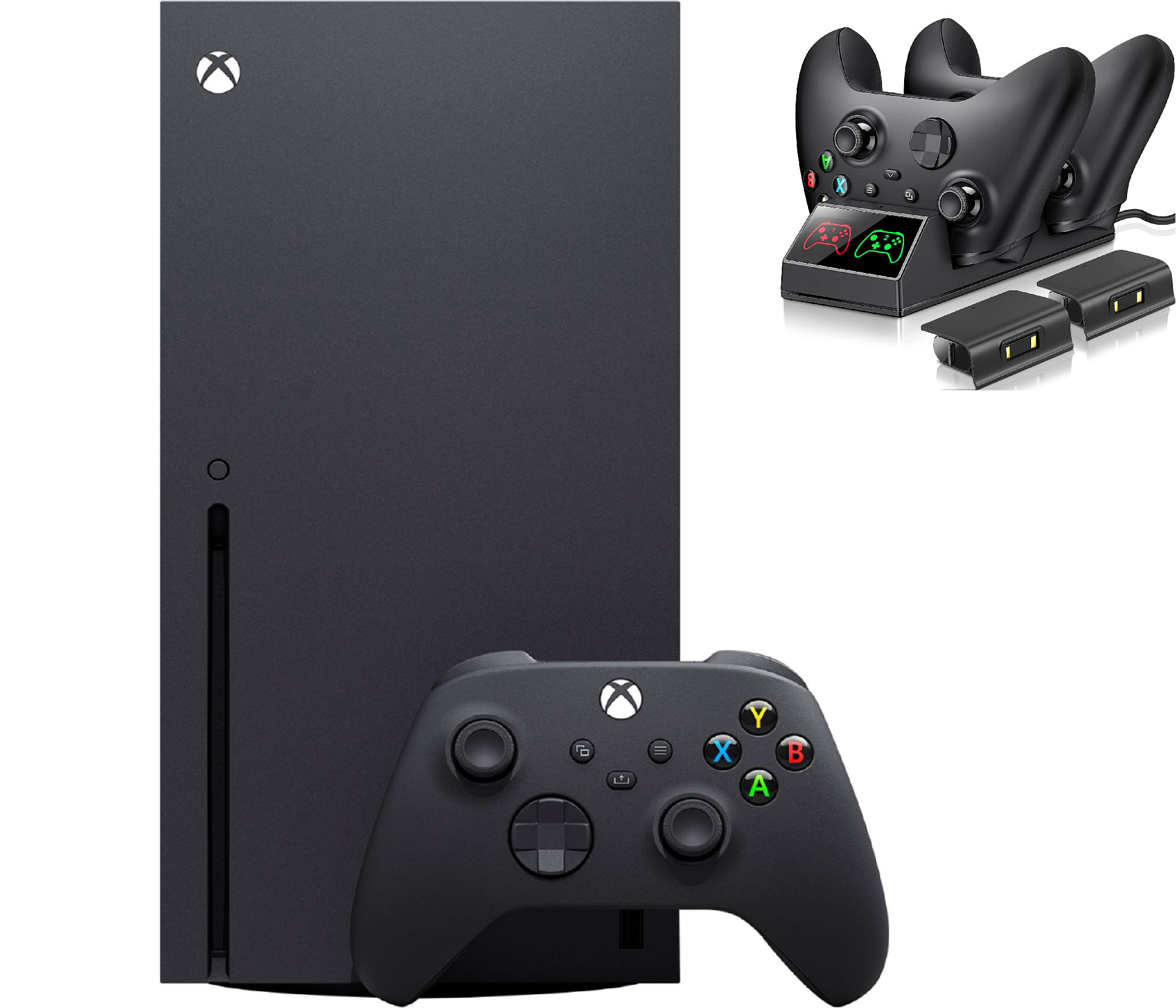 2022 Xbox Series X Video Game Console, Black bundle with Ozeal Charger