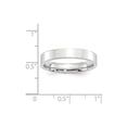 thumbnail image 3 of Solid 10k White Gold 4mm Standard Flat Comfort Fit Wedding Band Size 7.5, 3 of 3
