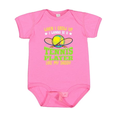 

Inktastic Future Tennis Player Like Daddy Boys or Girls Baby Bodysuit