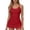 swimsuit 96#Watermelon Red, variant on One Piece Swimsuit Women Elegant Flowy Solid Color Stretch Rash Guard Tummy Control Summer Beach Party Swimwear