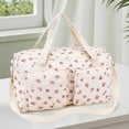 thumbnail image 2 of Quilted Baby Diaper Bag Large Cute Duffle Bag For Women (Floral), 2 of 13