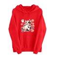 thumbnail image 2 of Aimik Womens Funny Cow Graphic Hoodies Sweatshirts Long Sleeve Pullover Tops with Drawstring Pockets Fall Loose Comfy Hoodied Tops, 2 of 5